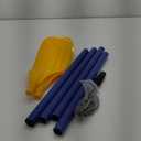 Boat Oars 2 Pieces Kayak Paddles Detachable Canoe Paddle Inflatable Boat PVC Oar Water Sports Accessory (Plastic)