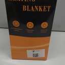 Heated Blanket Electric Throw - Soft Flannel Electric Blanket 50" x 60", Heating Blanket with 10 Time Settings, 6 Heat Settings, Machine Washable with Over-Heat Protection (Navy Blue)