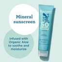 Blue Lizard Sensitive Mineral SPF 50 Sunscreen Lotion, 100% Mineral Sunscreen, UVA/UVB Protection, Infused with organic Aloe Vera, Soothes and Hydrates, 5 fl oz