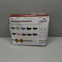 Homemate Electric Heated Blanket Twin - 62"x84" Heating Bed Blankets Throw with 10 Heating Levels 8 Hours Auto Off Fast Heating Over-Heated Protection Ultra Soft Warm Flannel ETL Certified Grey