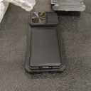 SSLOTSCASE for iPhone 17 Pro Case with Card Holder & Kickstand & Slide Camera Lens Cover & Camera Stand & Wallet, MilitaryGrade Heavy Duty Rugged Phone Case Cover for iPhone 17 Pro 6.3'' 2025, Black