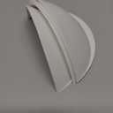 4-Pack Stick-On Half Shades for Recessed Ceiling Lights  Glare Blocker & Light Diffuser Covers, Easy Installation, White