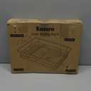 Kitsure Dish Drying Rack for Kitchen Counter, Stainless Steel Sink Organization and Storage Essentials with Cutlery Holder, Home and Appartment Decor, 12''W x 15.5''L, White