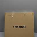 Square Wood Serving Tray with Handle, Ottoman Decorative for Home, 16x16 inches Black