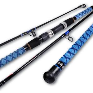 Fiblink Surf Spinning Fishing Rod Carbon Travel Surf Rod /3 Piece/ Spinning Fishing Rod 12'