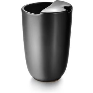 Yerba Mate Tea Cup Set, Ceramic Mate Tea Cup,9oz Ceramic Cup for Yerba Mate Tea and Mate Infused Drinks (Black)