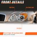 for 2002-2005 Hyundai Sonata Projector Headlights Chrome
OE 921013D050/921023D050, Halogen, W/O bulbs, Waterproof, Plug & Play