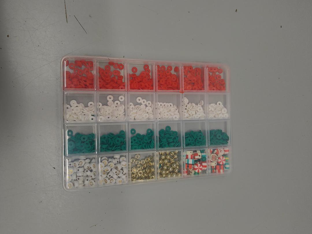 Clay Beads Kit, Clay Beads Bracelet Making Kit 24 Grids for Jewelry Making