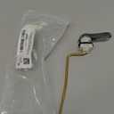 Toilet Handle Replacement Kit Universal - Side-Mount Toilet Handle Tank Flush Lever with Stainless Steel Flapper Chain, Compatible with Gerber, American, Standard, Kohler, TOTO,Chrome