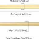 10 Pack 7.5 Inch(192mm) Kitchen Cabinet Handles Brushed Gold Cabinet Pulls Kitchen Cabinet Hardware Drawer Pulls for Cupboard Wardrobe