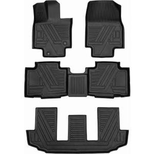 All Weather Floor Mats TPE Liners for 2020-2026 Toyota Highlander 7-Seater