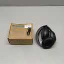 T.TAOMI FM Radio Headphones, Headset for Mowing, Cycling, Jogging, Portable Radio Support USB Power, LED Display, 3.5mm Jack, Gifts for Seniors Elderly (Carbon)