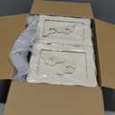 Geelin 50 Pack DIY Wooden Picture Frames for Crafts for 4 x 6 Inch Photos Unfinished Solid Wood Photo Picture Frames for Crafting DIY Painting Birthday Wedding Birthday (Wavy Edge)