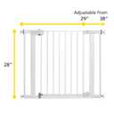 Safety 1st Easy Install Baby Gate for Doorways, Auto-Close Pressure-Mounted Magnetic Latch, Indoor Dog Gates, No Drilling, Fits 29"-38", White