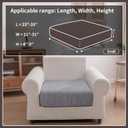 Sectional Couch Covers,Stretch Sofa Covers,Couch Covers for Washable,Soft Couch Cushion Covers,Anti Slip Furniture Protector for Pets(Dark Grey,1 Seaters)