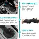 Cup Holder Organizer Compatible with 2024 2025 Ford Ranger Raptor Lariat XL XLT Accessories, Noise-Free Water & Dust Proof Silicone Insert Console Drink Holder for 24-25 Ranger Accessories