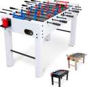 GoSports 48 Inch Foosball Table for Home, Office or Game Room  Choose Color (White)