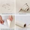 Peel and Stick Wallpaper Cream Contact Paper Large Matte Solid Waterproof Self Adhesive Contact Paper 24"x393" Vinyl Roll for Wall Renter Friendly Wallpaper for Kitchen Bedroom