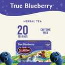 Celestial Seasonings True Blueberry Herbal Tea Bags, Caffeine Free, 20 Bags Box (Pack of 6)