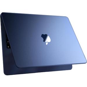 Macaset [Official Midnight] for MacBook Air 15 inch Case M5 M4 M3 M2 2026-2023 [100% Color Match] [Ultra Thin Armor] Protective Hard Shell Cover for Laptop A3448 A3241 A3114 A2941 - Midnight Clear