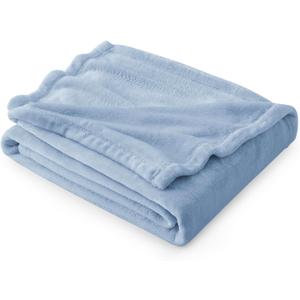 Bedsure Fleece Throw Blanket for Couch Light Blue - Lightweight Plush Fuzzy Cozy Soft Blankets and Throws for Sofa, 50x60 inches (Throw (50" x 60"))