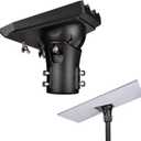 Pipe Adapter for Starlink Gen 3, Adjustable Pole Mount Adapter for Starlink Standard Dish V3, Aluminum Alloy, Black