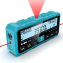Kiprim DR120 Dual Laser Distance Meter with Bidirectional Laser Emission, Vertical Laser Marking Line, and Electronic Level, Measures in Meters, Feet, and Inches, 393ft/120m Range Rangefinder