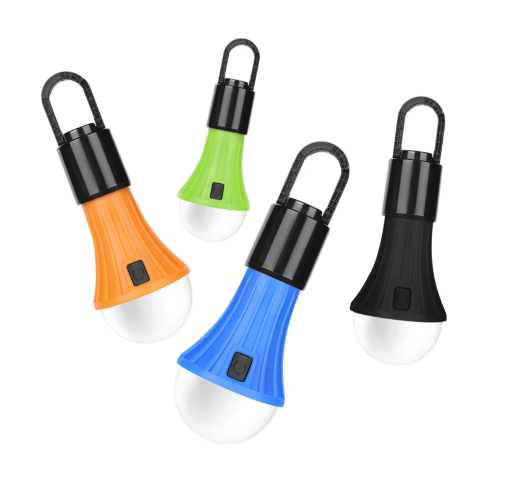 Lepro Le Led Lepro LED Rechargeable Camping Hanging Light Bulbs, 4-pack
 