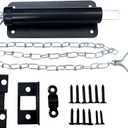 QCAA Chain Bolt, 6", Matte Black, 1 Pack, Made in Taiwan