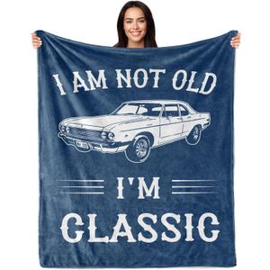 Gifts For Men, Funny Gifts For Men, Fathers Day Birthday Gift For Him, Best Older Man Gift Ideas, Unique Gag Present For Male Grandpa Dad Husband, Cool Fun Retired Gift For Man 60"X50" Blanket