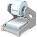 PONNOR Label Holder for Rolls and Fanfold Labels Shipping Labels Stand Desktop Thermal Printer DIY Accessory Business Supplies for Home, Office(Grey) (Gray)