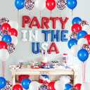 JOYYPOP 80Pcs Red White and Blue Latex Balloons with Confetti Balloons for 4th of July Decorations Independence Day Patriotic Anniversary, 81 Piece Set