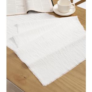 Vitalizart White Cotton Table Runner 14 x 72 Inches Long Pure Cotton Table Runner for Rustic Home Decorations Dining Room Wedding Decor Reception Bridal Shower Thanksgiving Christmas