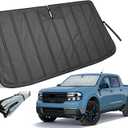 Thickened Windshield Sun Shade for Ford Maverick 2022-2026 | Accordion Front Window Sunshade Aluminum Reflective UV Protection Shield, Foldable Sun Visor with Storage Bag Car accessories