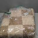 LIVEBOX Machine Washable Area Rug 6x9 Checkered, Non Slip Soft Large Bedroom Living Room Rug Farmhouse Neutral Classic Geometric Boys Rug, Indoor Carpet for Den Dorm Playroom(Brown,6'x9')