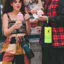 Farsea Insulated Water Bottle With Paracord Handle, Protective Silicone Boot and 2 Lids (Straw Lid & Spout Lid), Stainless Steel Water Bottle Wide Mouth, Double Wall Sweat-Proof BPA-Free, 24 oz (Neon)