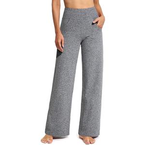 Promover Wide Leg Pants Woman Yoga Pants with Pockets Stretch Loose Casual Lounge Sweatpants, Size XL