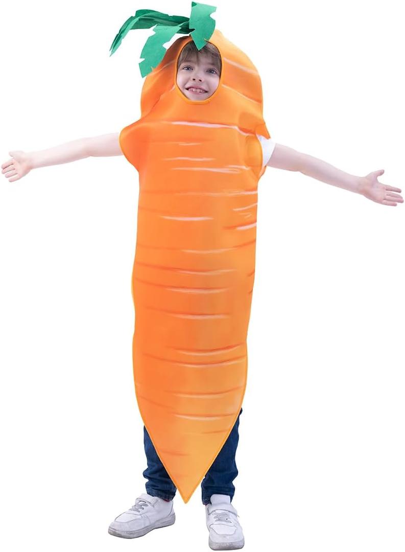 PGOND Carrot Costume for Kids Halloween Costume (8-12Y)