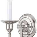 Livex Lighting 5141-35 Cranford 1-Light Wall Sconce, Polished Nickel