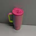 Meoky 32 oz Tumbler with Handle and Flip Straw, 100% Leakproof Tumbler with Lid and Straw, Stainless Steel Insulated Cup, Cupholder Friendly, Keeps Cold for 24 Hours (Lilac)