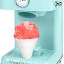 Nostalgia Snow Cone Shaved Ice Machine - Retro Table-Top Slushie Machine - Includes 1 Reusable Plastic Cup - Aqua