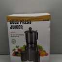 Juicer Machines with 5.8" Large Feed Chute, Cold Press Juicer for Whole Vegetables and Fruits 400W, Slow Masticating juicer Easy to Clean Juice Extractor Machine High Juice Yield (Titanium Gray)