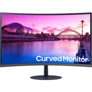 SAMSUNG 32-Inch S39C Series FHD Curved Gaming Monitor, 75Hz, AMD FreeSync, Game Mode, Advanced Eye Comfort, Frameless Display, Built in Speakers, Slim Metal Stand, LS32C392EANXGO, 2023, Black