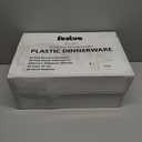 Festiva 350Pcs Gold Plastic Plates - White and Gold Dinnerware Set Disposable include 10" & 7" Plates,Cups,Silverware,Napkins -serve 50 Guests Perfect for Wedding& Easter&Birthday Party