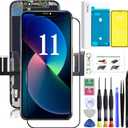 LEAFE for iPhone 11 Screen Replacement,LCD Display 3D Touch Digitizer Assembly,Compatible with iPhone 11 Screen Replacement 6.1 inch (Model A2111, A2223, A2221) with Repair Tools and Screen Protector (6.1 inch - 11)