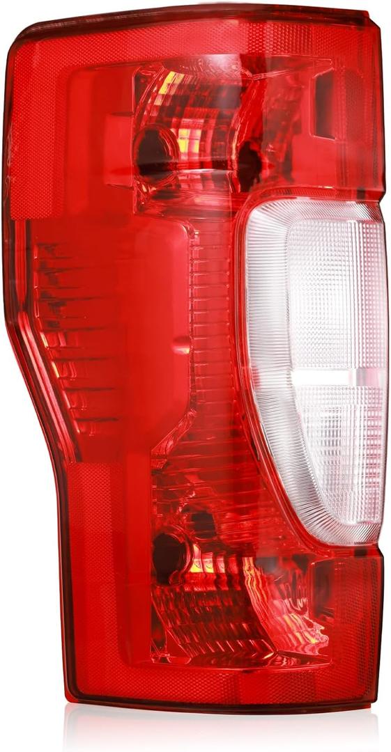 Boine Left Driver Side Tail Light Compatible With 2020 2021 2022 Ford F250 F350 F-250 F-350 Halogen Rear Light Brake Lamps - w/o Blind Spot & LED (Left Driver Side)