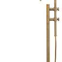 O'Bright Aurora LED Pharmacy Desk Lamp - Swing Arm, Industrial Design for Reading, Crafting, Work,10W LED, Adjustable Height 18.5-24.5 inches - Ideal for Living Room, Bedside, Office - Antique Brass, 15"D x 6.5"W x 24.5"H
