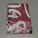 WOLADA Merry Christmas Photography Backdrop Red Glitter Background Snowflakes Pine Branches for Christmas Party Family Portrait Holiday Photoshoots Studio Props 7x5FT FW73