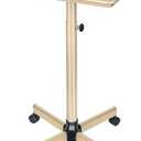 Salon Tray on Wheels, Champagne Gold Salon Tray Cart with Adjustable Height, Hair Stylist Tray, Metal Tattoo Tray, Suitable for SPA and Dental Tray