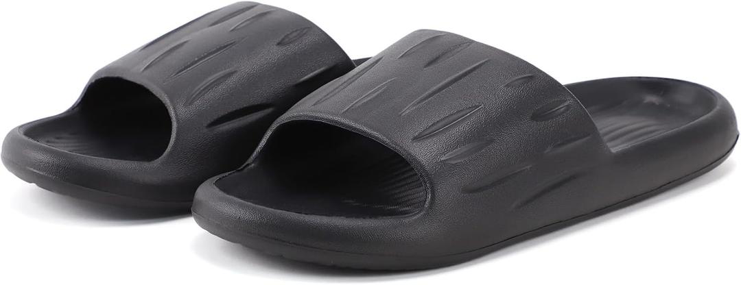 Slides Slippers for Women and Men Shower Slippers Quick Drying Anti-Slip Slides, Size 11.5